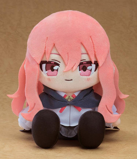 The Familiar of Zero F Chocopuni Louise plushie sitting chibi plush with pink hair and academy uniform