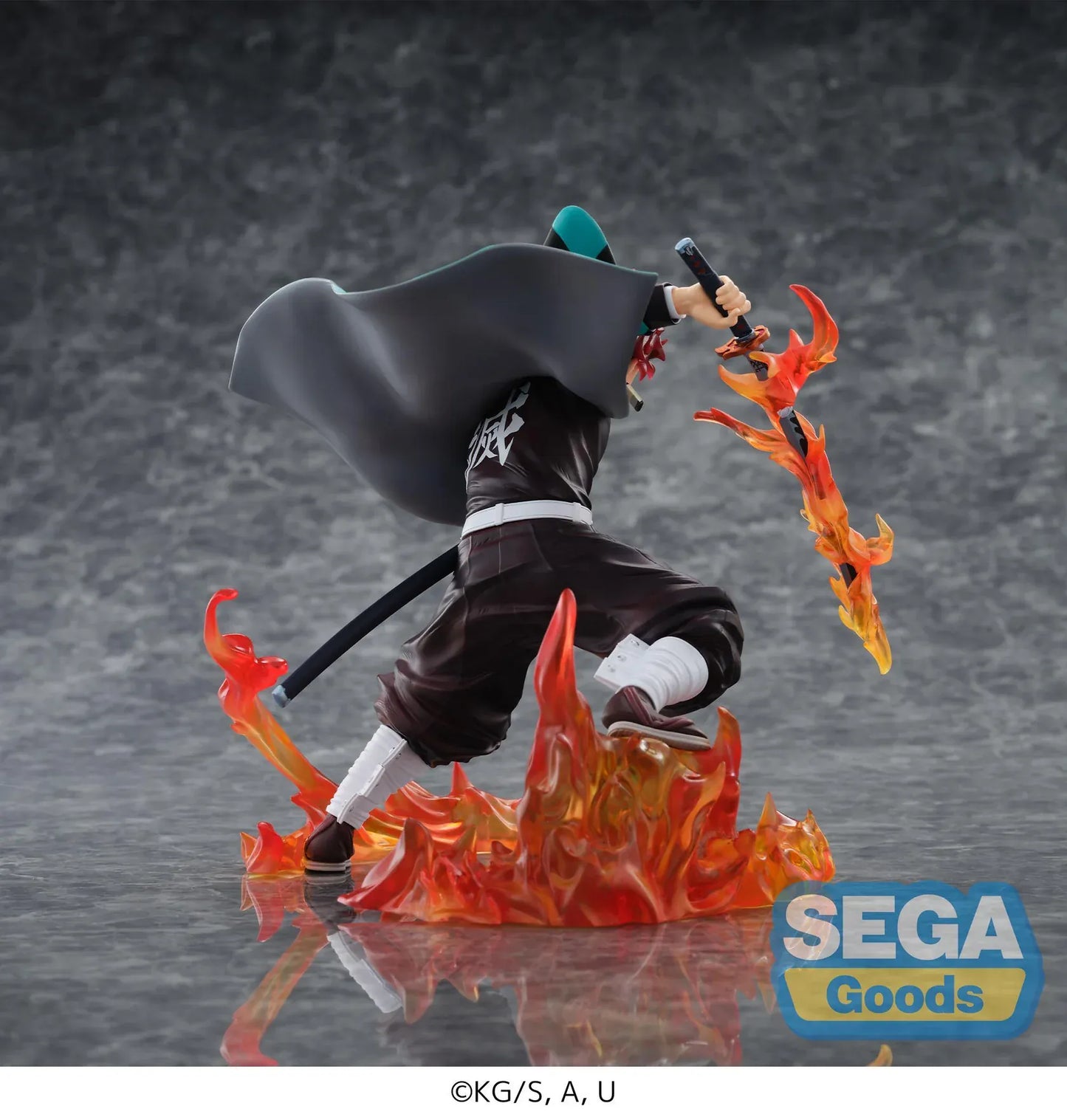 Demon Slayer Kimetsu no Yaiba FiGURiZMa Tanjiro Kamado Transparent World Figure with sword and translucent flame effects