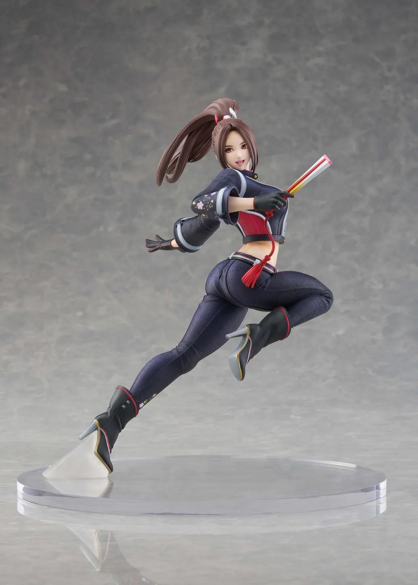 Mai Shiranui City of the Wolves 1/7 scale figure in dynamic action pose with modern ninja outfit