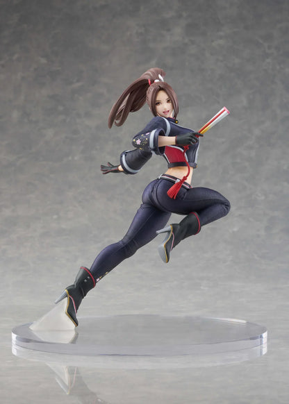 Mai Shiranui City of the Wolves 1/7 scale figure in dynamic action pose with modern ninja outfit