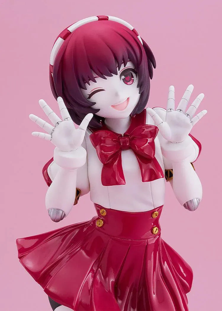 VA-11 HALL-A POP UP PARADE Dorothy Haze Another Skin Ver. L Size Figure in a glossy red and white outfit with a playful winking pose