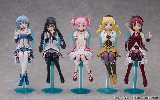 Puella Magi Madoka Magica Rebellion Tea Party Cake Song set of five figures with table