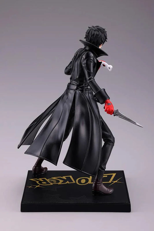 Persona 5 Royal Oshi Works Joker figure featuring Joker in his Phantom Thief outfit holding his signature dagger and mask on a themed display base