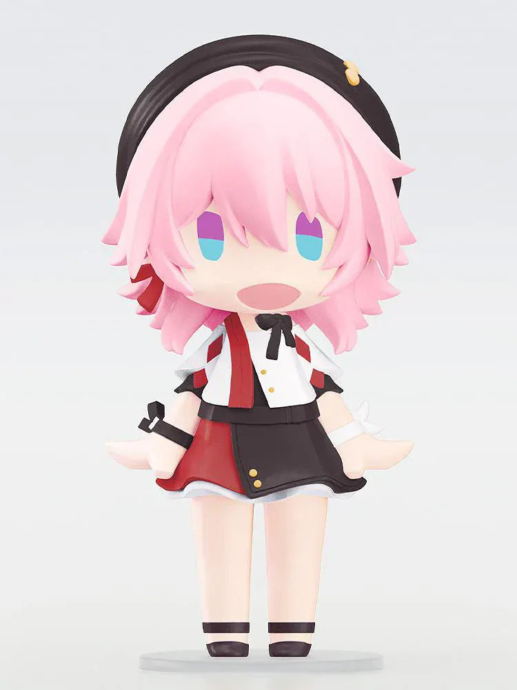Honkai Star Rail Hello Good Smile March 7th chibi figure with pink hair and open-mouth expression