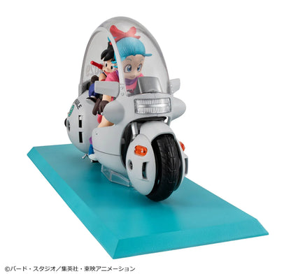 Dragon Ball Desktop Real McCoy 06 Son Goku and Bulma riding Capsule Corp motorcycle figure