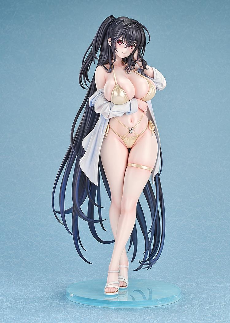 Azur Lane Taihou Nightpool version 1/6 scale figure with long black hair and gold bikini outfit