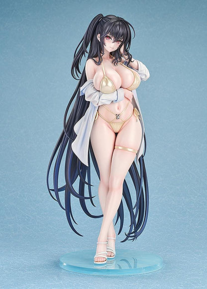 Azur Lane Taihou Nightpool version 1/6 scale figure with long black hair and gold bikini outfit