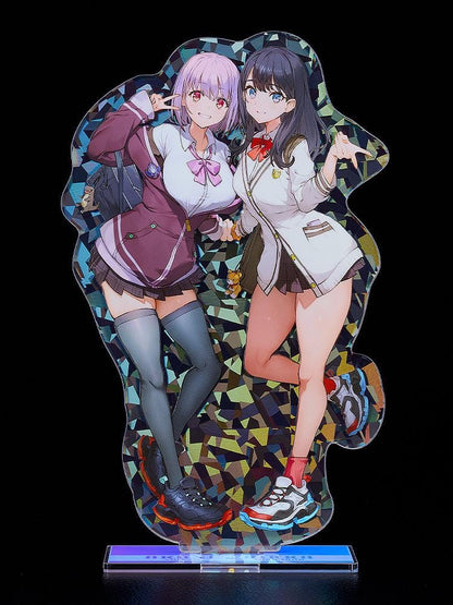 SSSS.GRIDMAN Rikka Takarada and Akane Shinjo feat. toridamono Acrylic Stand with colorful character artwork and clear display base
