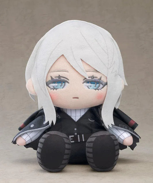 Faust plushie from Limbus Company with soft fabric and chibi design sitting pose