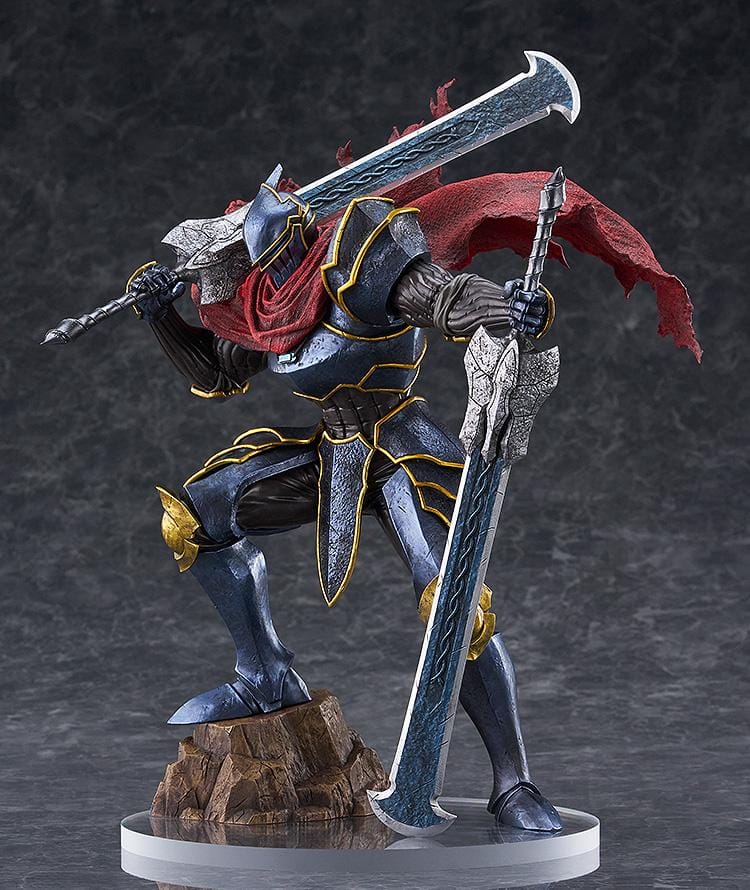 Overlord The Holy Kingdom POP UP PARADE SP Momon Figure with dark armor, red cape, and dual greatswords