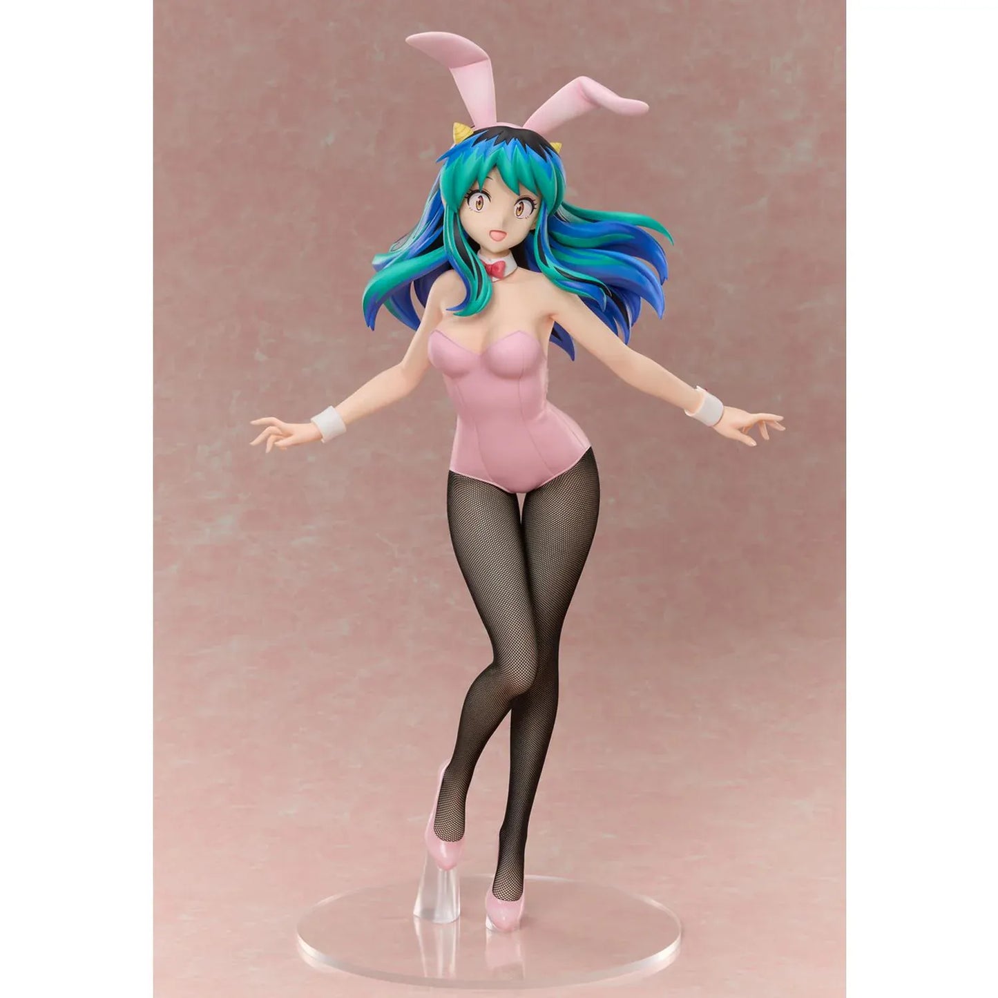 Urusei Yatsura Lum Bunny Ver 1/4 Scale Figure wearing a pink bunny suit with black fishnet tights and pink heels