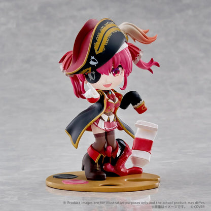 Hololive Production PalVerse Pale Houshou Marine Figure with red hair, pirate captain hat, and signature outfit
