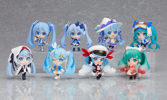 Hatsune Miku Blind Box Series Snow Miku All Stars Volume 1 boxed set featuring 8 mini Snow Miku figures