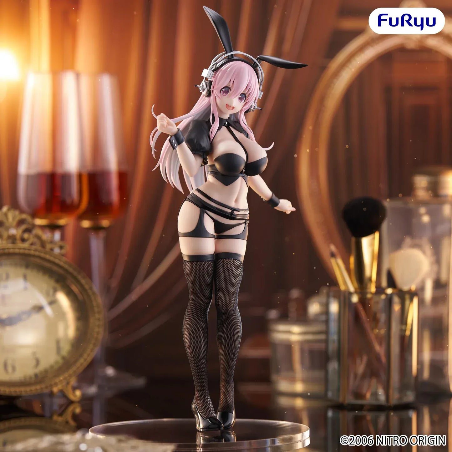 Super Sonico BiCute Bunnies reverse bunny version figure with black outfit and bunny ears