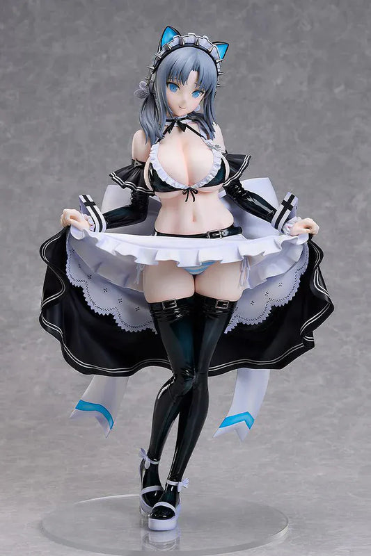 Shinobi Master Senran Kagura New Link Yumi Maid Ver 1/4 scale figure wearing detailed maid outfit with frilled apron