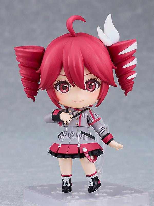 UTAU Nendoroid No.2344 Kasane Teto Synthesizer V AI Ver. reissue figure with twin-drill hairstyle and red outfit