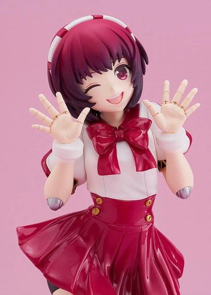 VA-11 HALL-A POP UP PARADE Dorothy Haze L Size Figure in a glossy red and white outfit with a cheerful winking pose