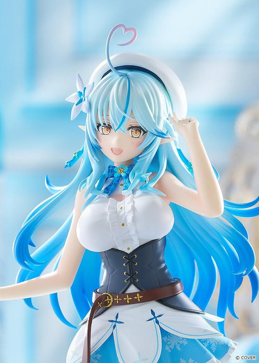 Hololive Production Pop Up Parade Yukihana Lamy figure with blue hair winter themed outfit by Good Smile Company