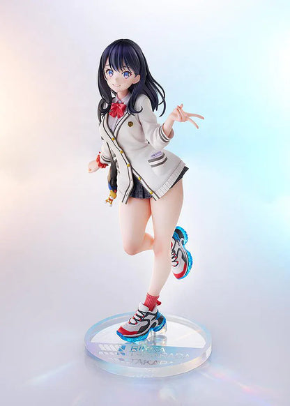 SSSS Gridman Rikka Takarada 1/7 scale figure feat Toridamono wearing school outfit and sneakers