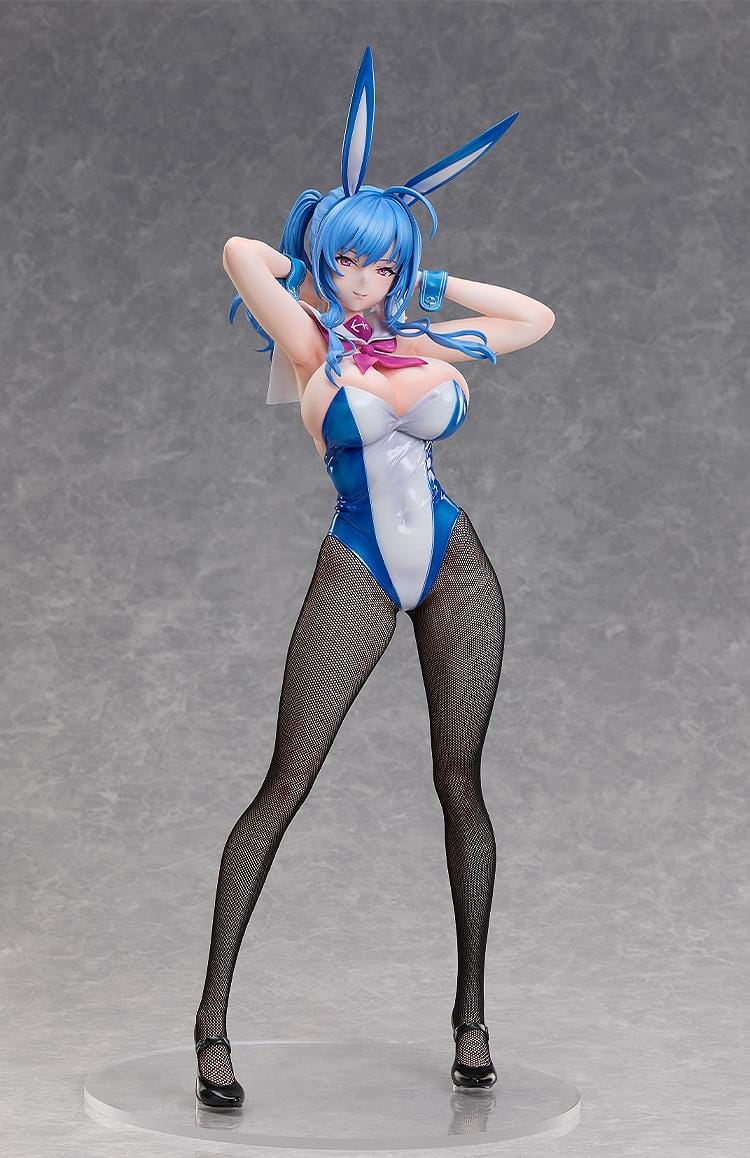 Azur Lane St. Louis Bunny Ver. 1/4 scale figure featuring glossy blue bunny outfit and fishnet stockings