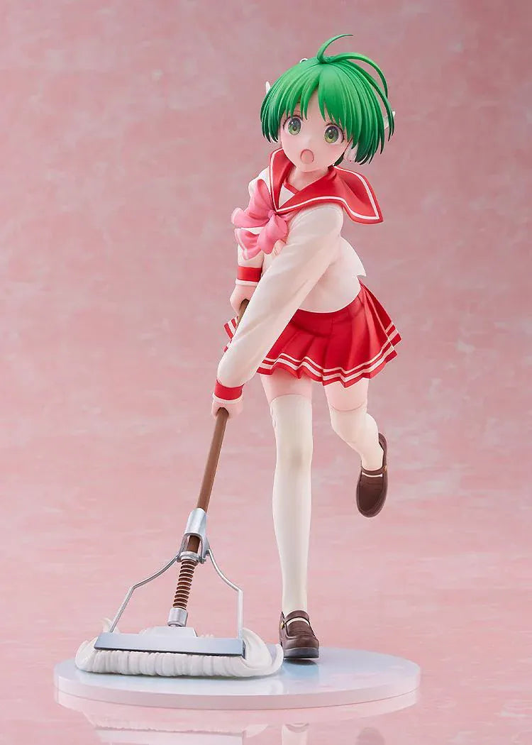 To Heart Multi 1/7 scale figure featuring Multi in her classic school uniform holding a mop in a cheerful cleaning pose