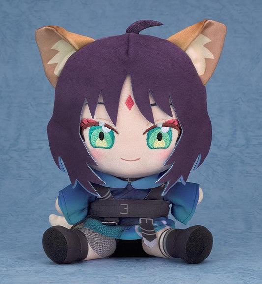 Cosmic Princess Kaguya! Iroha Sakayori VR plush with fox ears in a seated pose