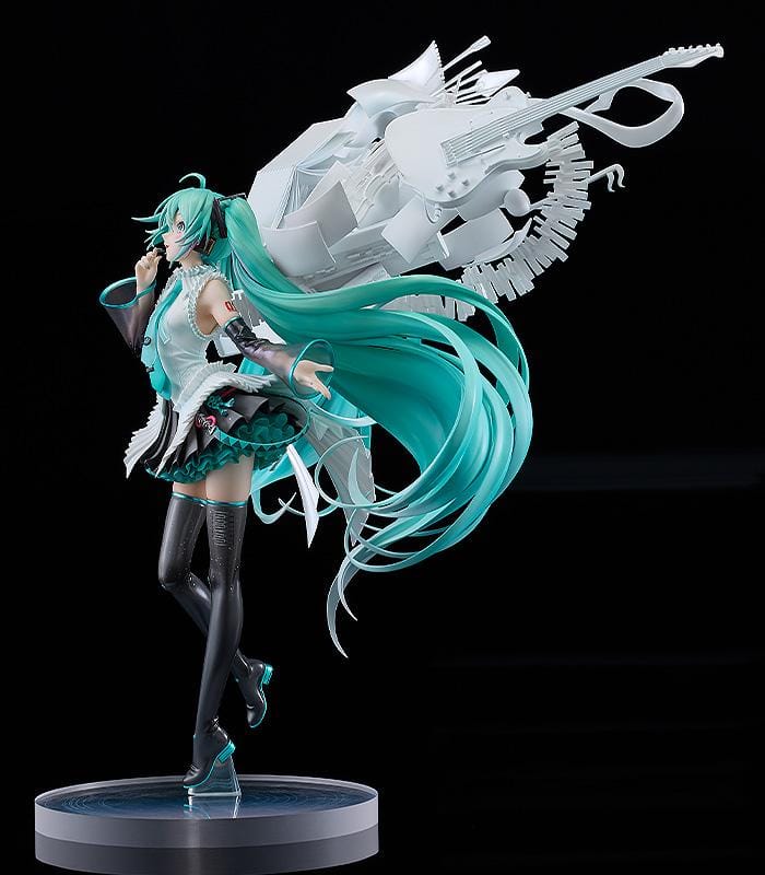 Hatsune Miku Happy 16th Birthday Version 1/7 scale anime figure with flowing teal hair and musical themed base