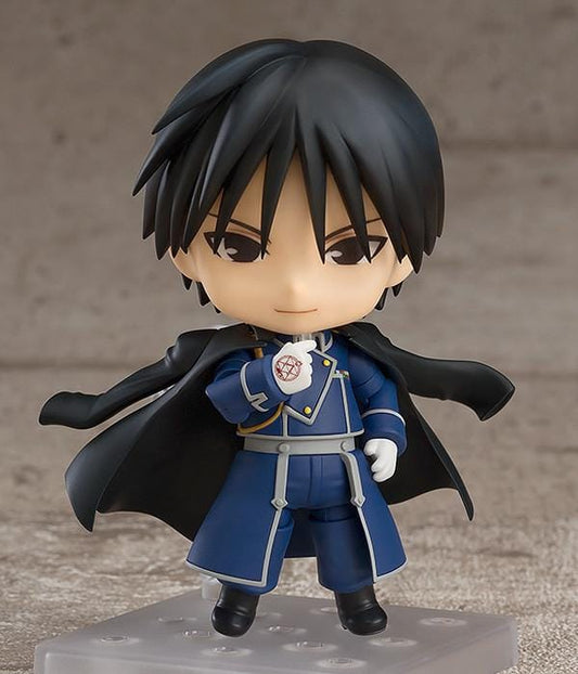 Fullmetal Alchemist Brotherhood Nendoroid Roy Mustang rerelease figure wearing Amestrian military uniform and alchemy glove