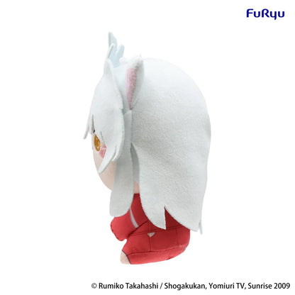 InuYasha Mochipico Inuyasha Plush with white hair dog ears red outfit and cute embroidered expression