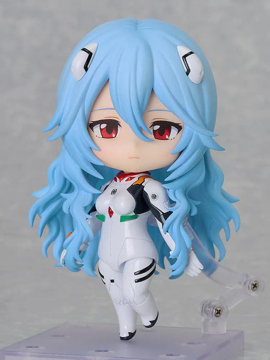 Rei Ayanami Long Hair Nendoroid Rebuild of Evangelion chibi anime figure in plugsuit Good Smile Company