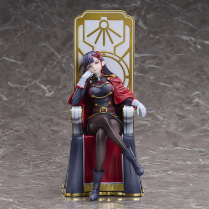 Chained Soldier Ren Yamashiro 1/6 scale figure sitting confidently on an ornate gold and white throne