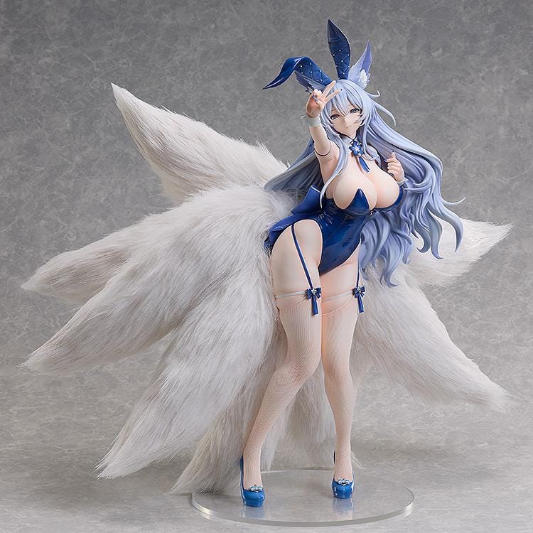 Azur Lane Shinano Visions of Fantasy 1/4 scale figure with blue bunny outfit and large flowing tails
