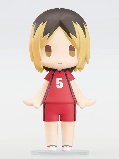 Chibi Kenma Kozume Hello! Good Smile figure in red Nekoma volleyball uniform.