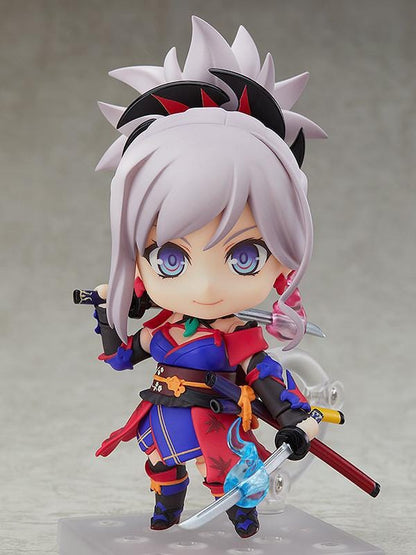 Fate Grand Order Nendoroid Saber Miyamoto Musashi reissue with dual swords and chibi design