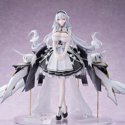 Shira Heavy Equipment 1/6 Scale Figure Azur Lane anime shipgirl with mechanical rigging and elegant outfit