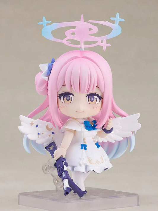 Blue Archive Nendoroid Mika Misono rerelease figure with angel wings halo and weapon accessory