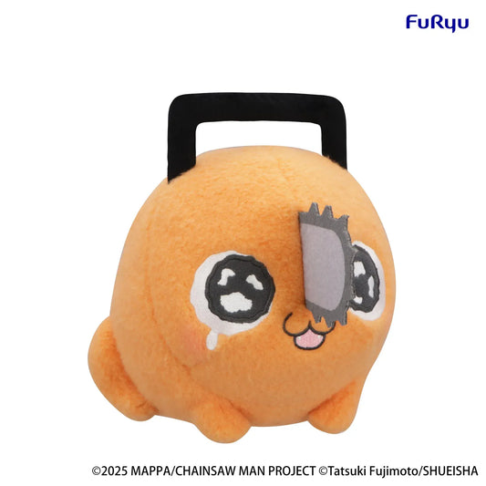 Chainsaw Man The Movie Reze Arc Milky Boa Pochita Big Plush Ver. B featuring sparkling embroidered eyes, orange plush body, and signature chainsaw blade