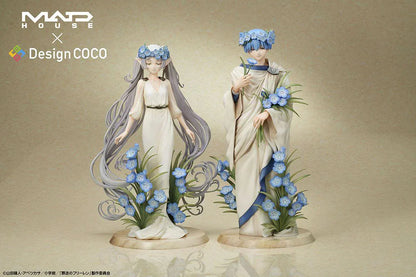 Frieren and Himmel Art Nouveau Style 1/7 Scale Figure Set Beyond Journey’s End MADHOUSE DesignCOCO anime figures with floral bases