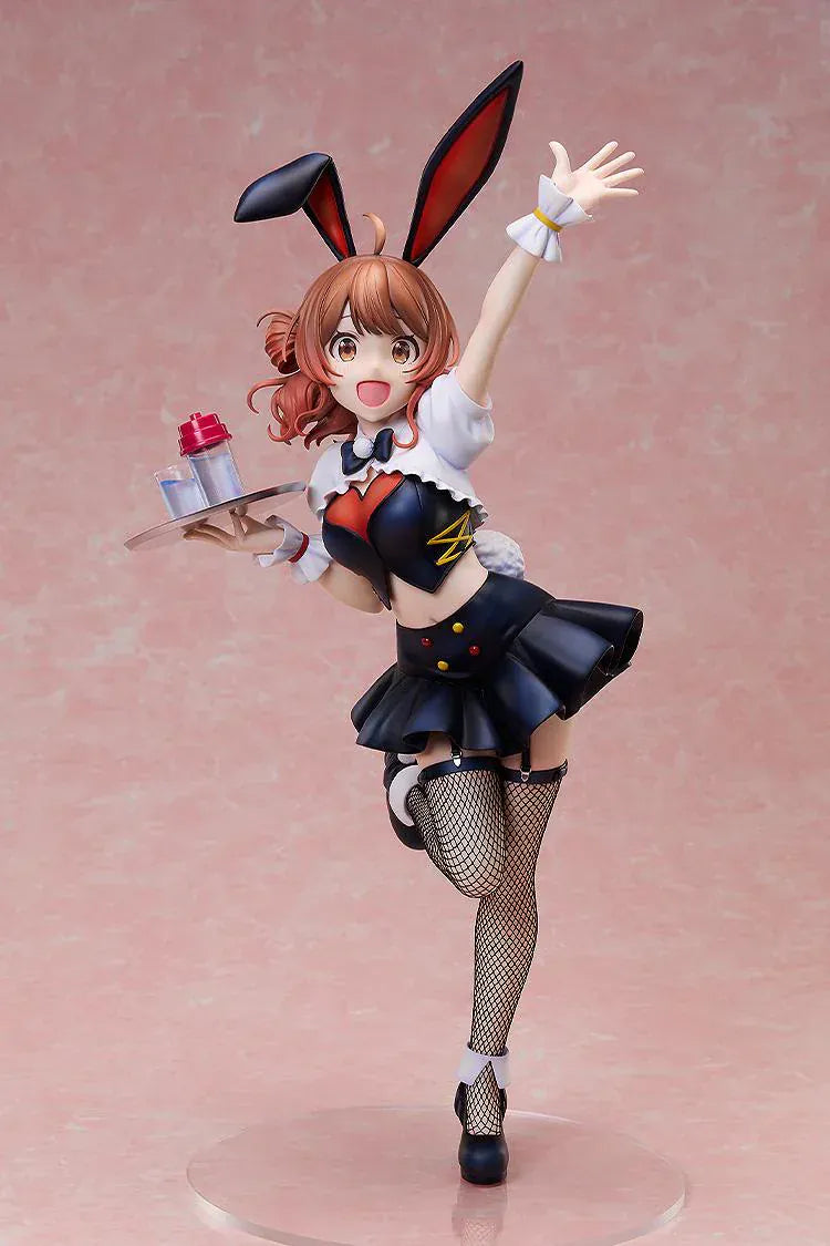 The Idolmaster Gakuen B-Style Ume Hanami Bunny Ver 1/4 scale figure holding a tray and waving in dynamic pose