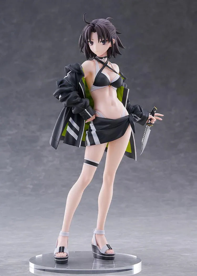 Fate Grand Order Moon Cancer Jade Rabbit 1/7 scale figure with swimsuit-inspired outfit and dagger accessory