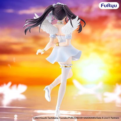 Date A Live V BiCute Pure Kurumi Tokisaki Figure wearing a white dress with wing details and twin-tail hairstyle