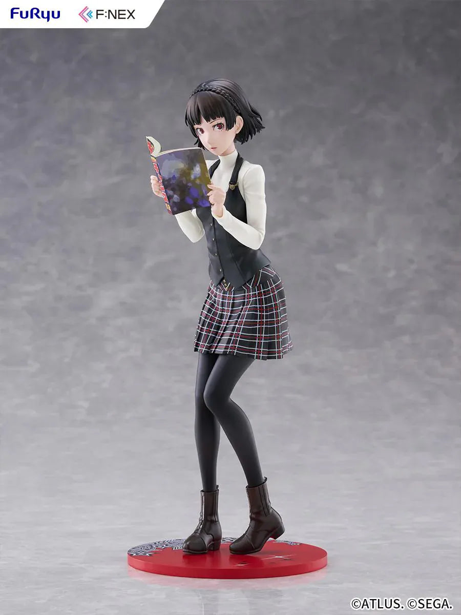 Persona 5 Royal Makoto Niijima 1/7 scale figure in her Shujin Academy school uniform reading a book