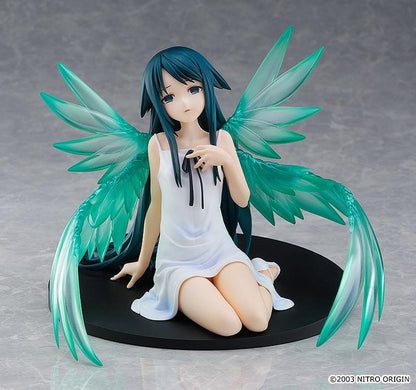 The Song of Saya POP UP PARADE Saya L Size Figure rerelease featuring Saya in a white dress with large translucent green wings