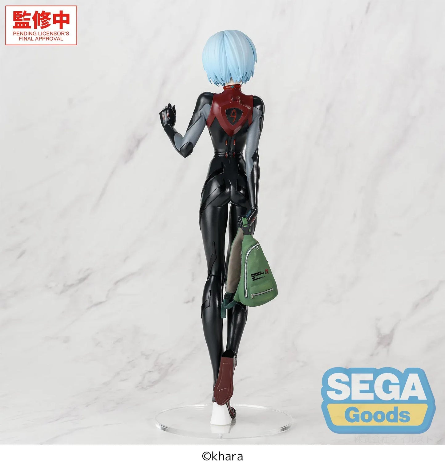 Rebuild of Evangelion FiGURiZMa Rei Ayanami Tentative Name Plugsuit Ver Figure wearing a black plugsuit