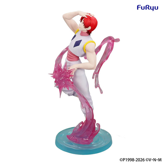 Hunter x Hunter Exceed Creative Hisoka figure with translucent Nen effect parts and dynamic pose