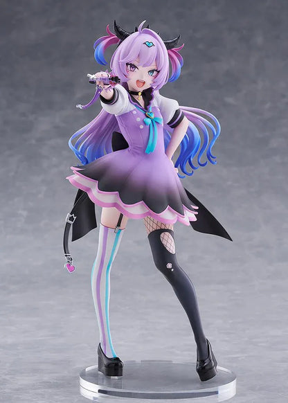 NEEDY GIRL OVERDOSE Purple Lollipop 1/7 scale figure featuring a dynamic pose, gradient purple hair, and a detailed pastel outfit