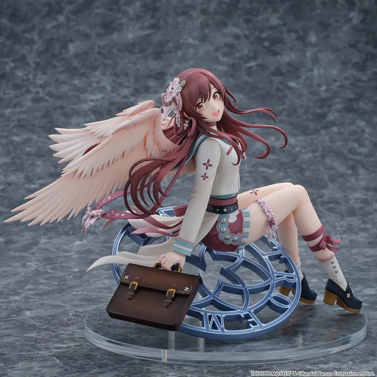 Amana Osaki Gardienne Tourmaline 1/6 scale figure with wings seated on clock base with handbag