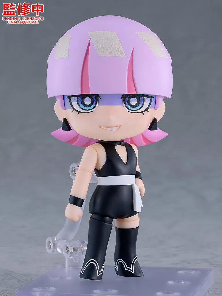 New PANTY & STOCKING with GARTERBELT Nendoroid Polyurethane figure with pink hair and a black outfit.
