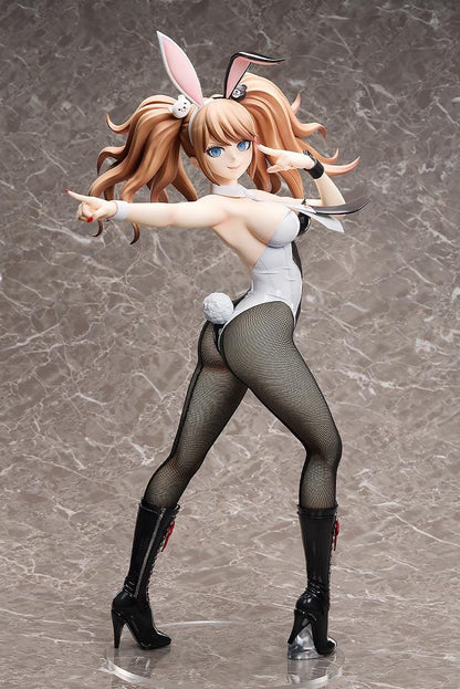 Danganronpa Trigger Happy Havoc B-Style Junko Enoshima Bunny Ver. 1/3 Scale Figure featuring Junko in a white bunny outfit with twin tails, bunny ears, fishnet-style tights, and black boots.