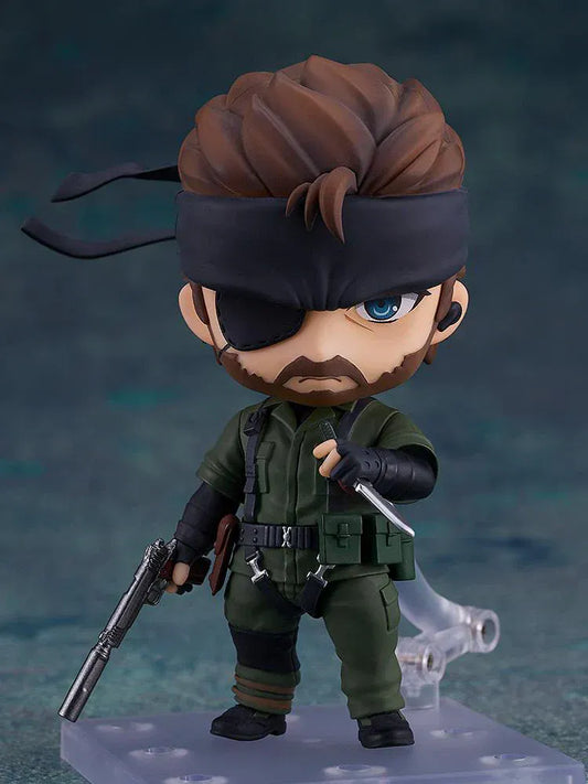 Metal Gear Solid Delta Snake Eater Nendoroid Naked Snake chibi figure with eyepatch and tactical gear